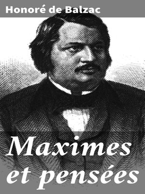 cover image of Maximes et pensées